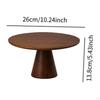 Cake Stand Holder Retro Round Rustic Serving Tray Dessert Display for Anniversary