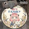 Spy Family Round Area Rug Carpet Rug For Living Room Bedroom Sofa Playroom Decor Nonslip Floor Mat