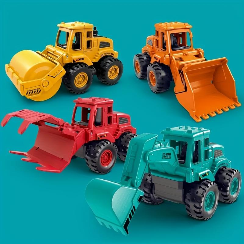 

4pcs This Series of Bright And Ultra Cooler Construction Vehicle Toys! The Parts Are Breakable, And Each Model Is Realistic in Design 4pcs
