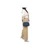 Coach Jes 25 Logo Print Zipper Fabric With Leather Shoulder Crossbody Bag Medium Women Bags Denim-Blue C8585-IMDEN