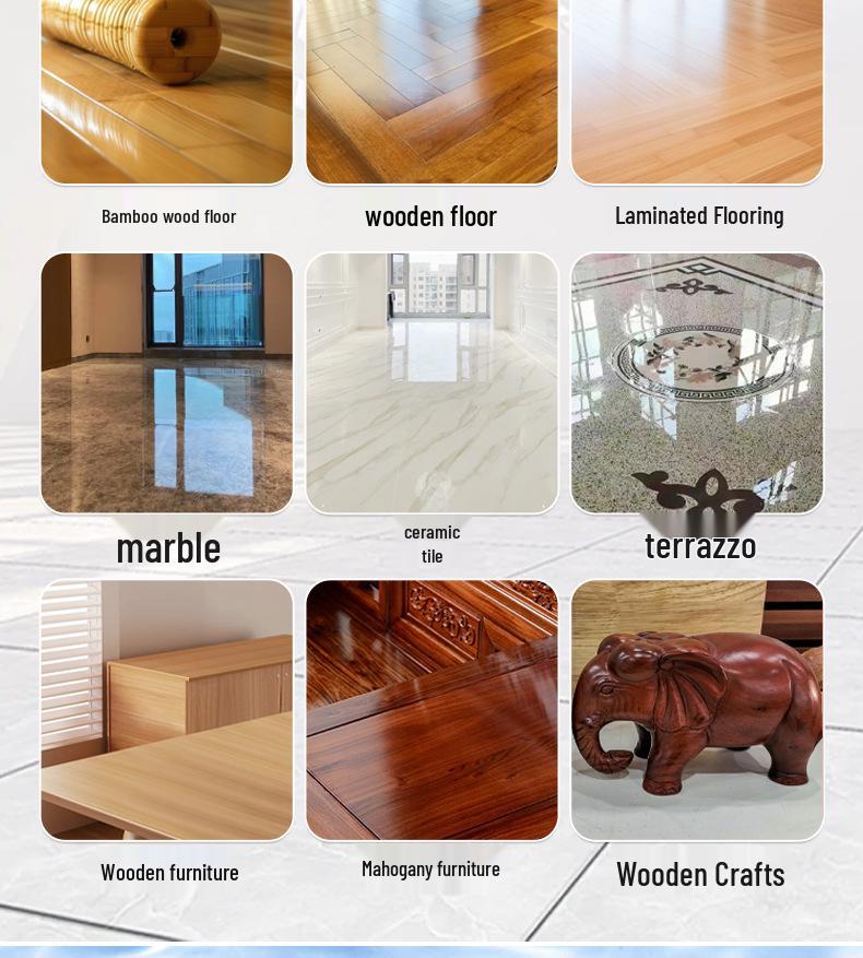 Tile and Wood Floor Cleaner with Lasting Fragrance - Removes Stains, No Watermarks