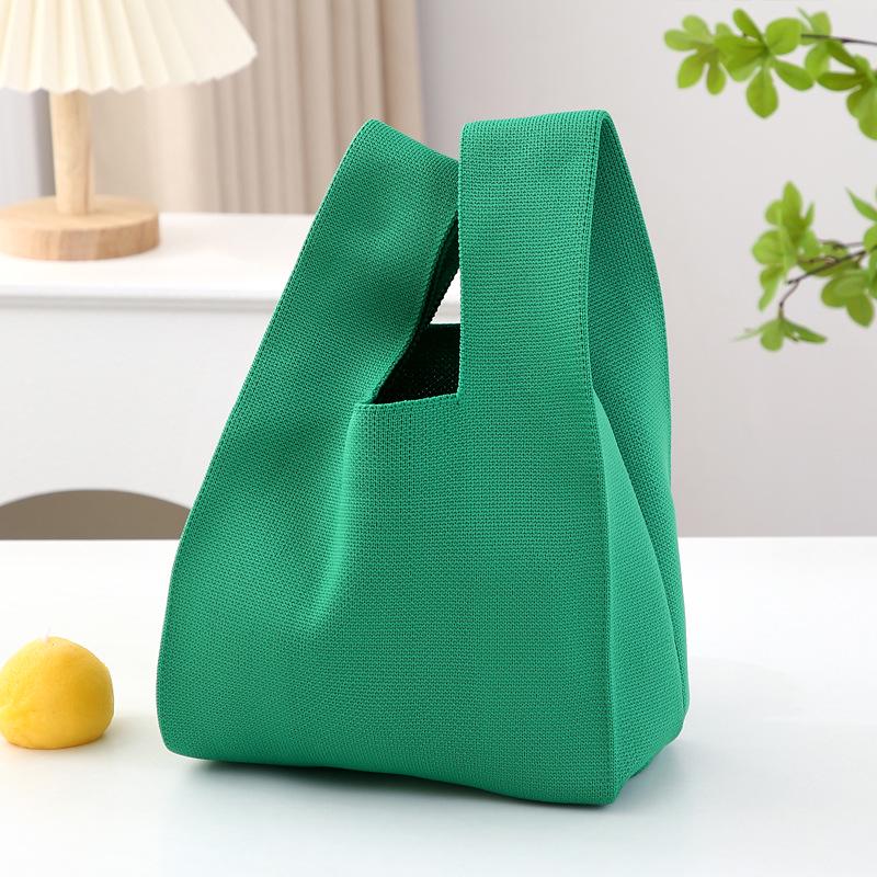 2025 Damen Koreanische Süßigkeitenfarbe Gestrickte Tragetasche - Vielseitige Unifarbene Handtasche