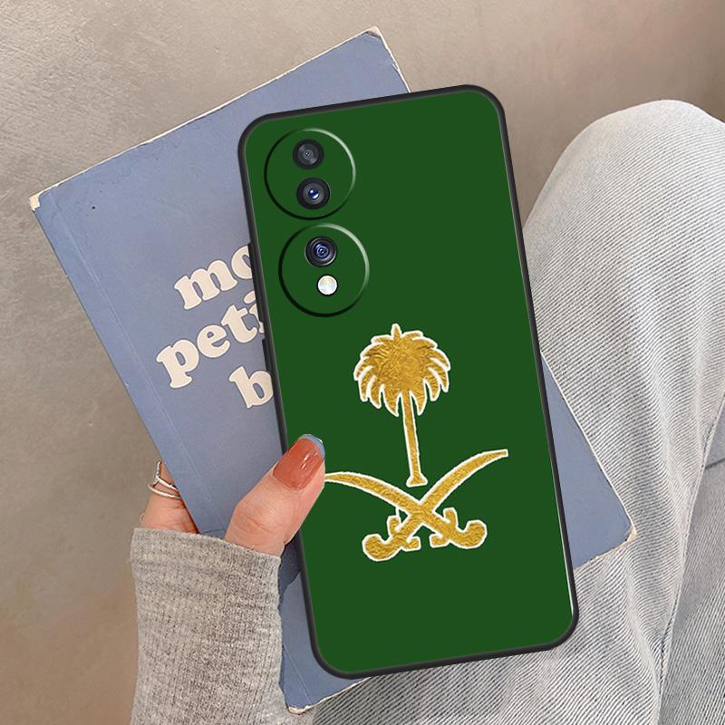 Saudi Arabia Flag Case For Honor Magic 5 6 7 8 Pro Cover For Honor 200 400 Lite 50 70 90 X8a X8b X9a X9b X9c