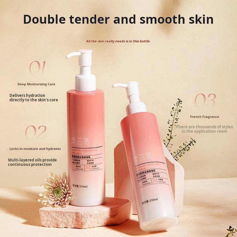 Moisturizing Body Lotion for Dry Skin, Light Floral Scent, 250g Pump Bottle, Pack of 2