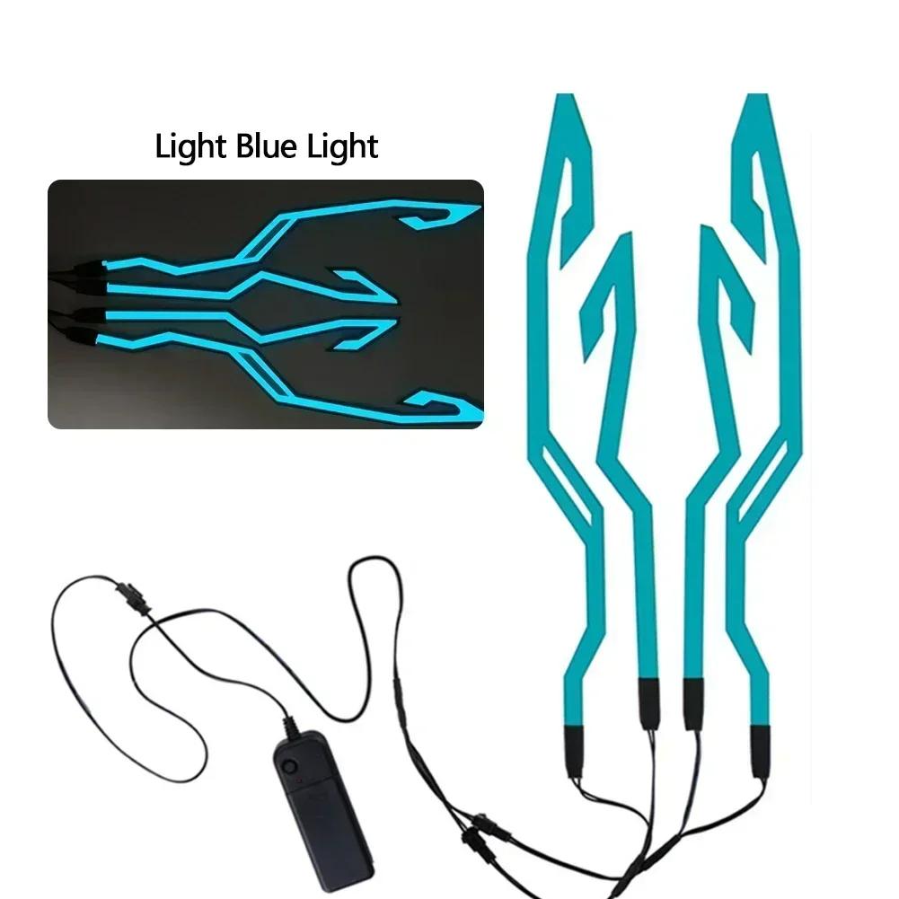 New Motorcycle Helmet Light Led Helmet Light Night Riding Signal Helmet Strip Decoration Accessories Kit