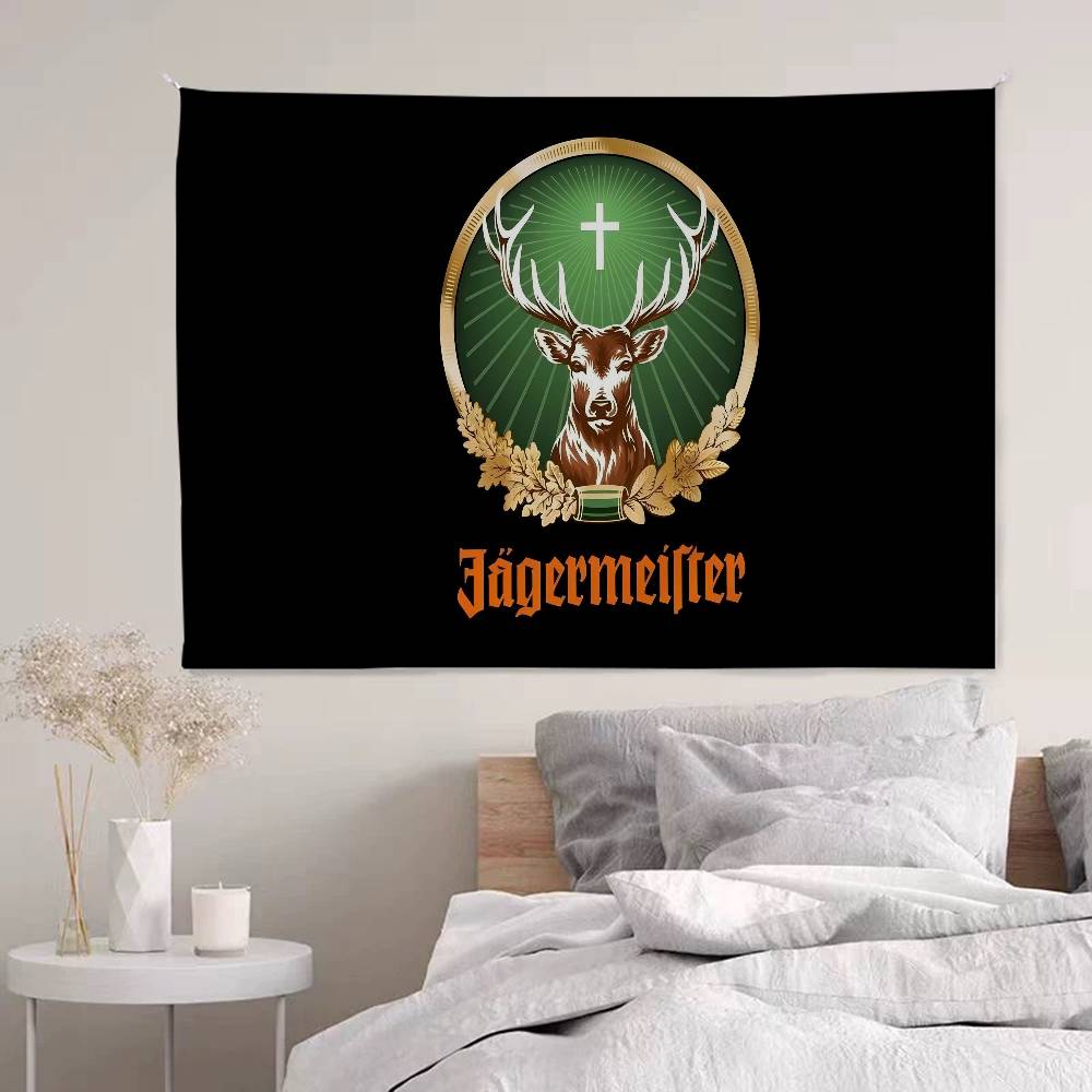 Hot JJaegermeisterS Printed Large Wall Tapestry Cheap Hippie Wall Hanging Bohemian Wall Tapestries Mandala Home Decor