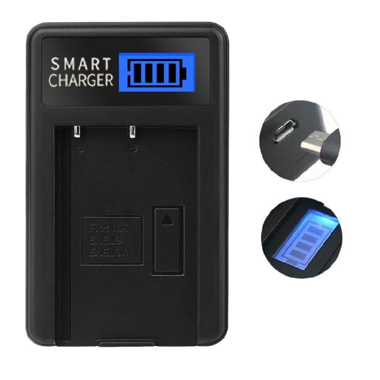 EN-EL9 EN-EL9A LCD Single Charger Battery Charger for D40 D40x D60 D3000