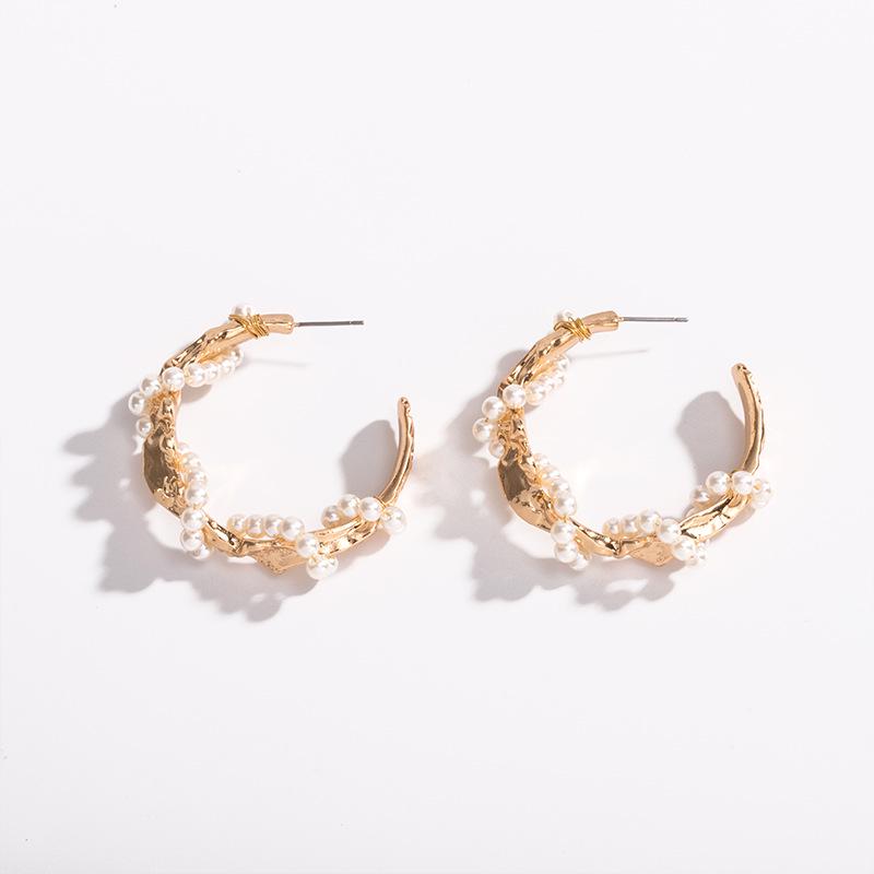 Trendy Korean-Japanese Style Pearl Stud & Dangle Earrings for Women - Street Style and Simple Elegance