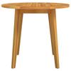 Garden Table Ø85x75 Cm Solid Acacia Wood