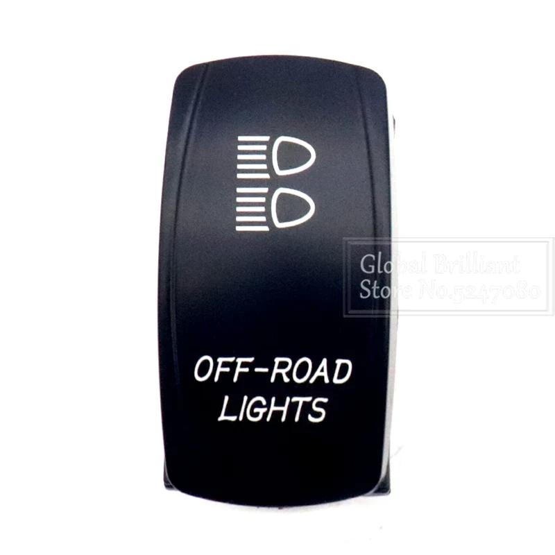 For Car Truck Marine 12V/20A 24V/10A Boat Rocker Switch Toggle 5Pin SPST / 7Pin DPDT ON-Off Switch with LED Light