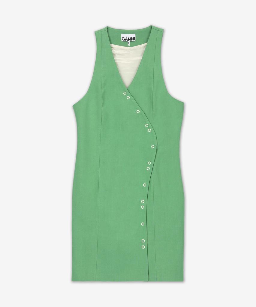 Gani Suiting Mini Dress - Green / F7594484