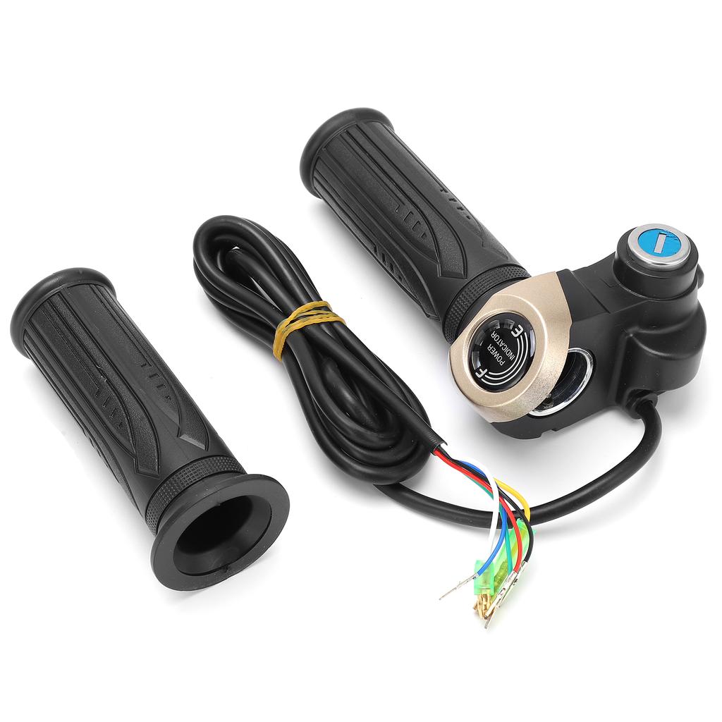 24V Electric Bike Throttle Grip with LED Display Waterproof Electric Scooter Throttle Handle