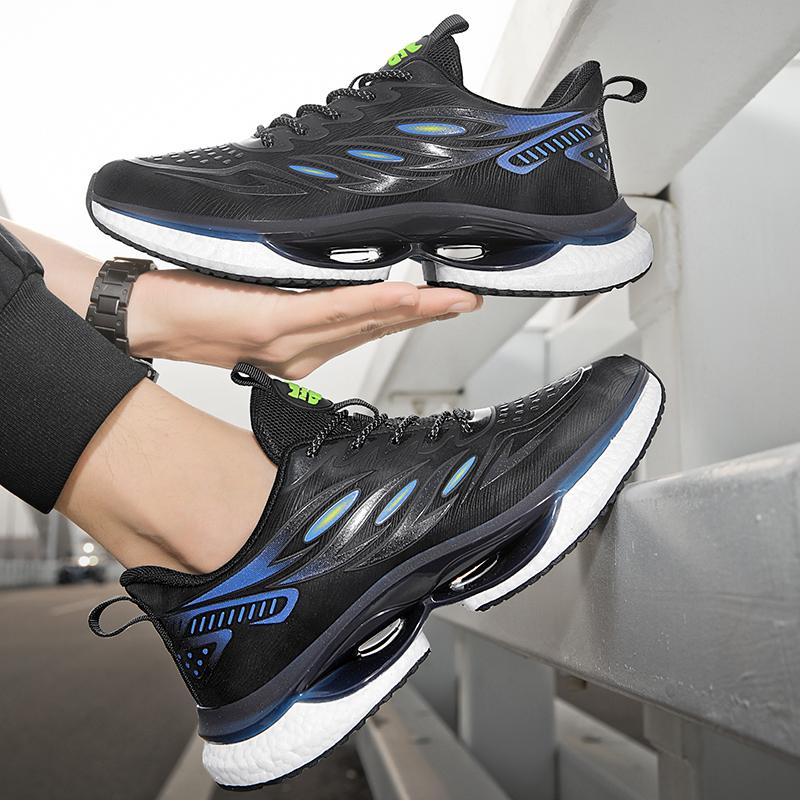 Pánská sportovní obuv pro volný čas, síťovaná, prodyšná, módní, šněrovací, běžecké boty, vycházky, každodenní tenisky, jogging, tréninková obuv