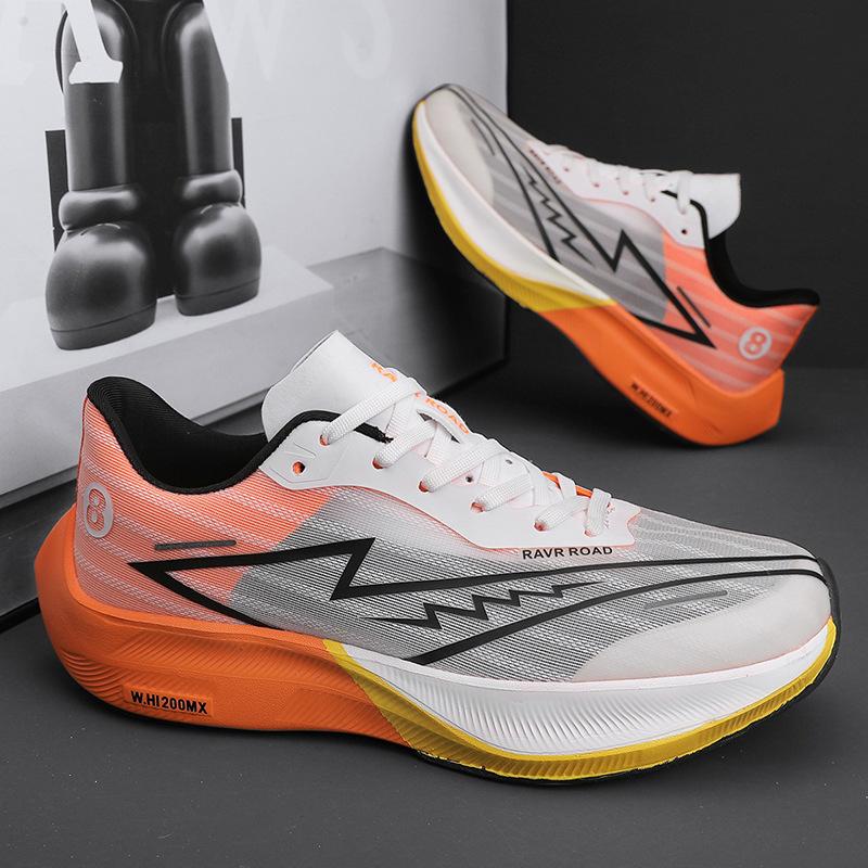Running shoes full palm carbon board racing shoes mesh student running shoes young couple sports shoes