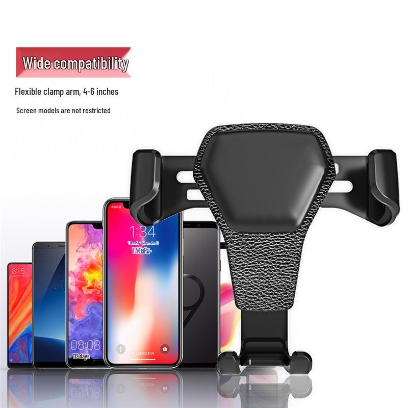 Universal Multi-Functional Car Phone Holder with Air Vent Clip for In-Car Navigation