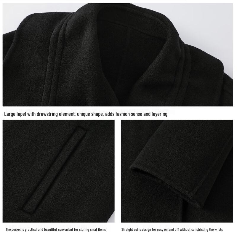 FivePlus Women's Double-Breasted Wool Blend Coat