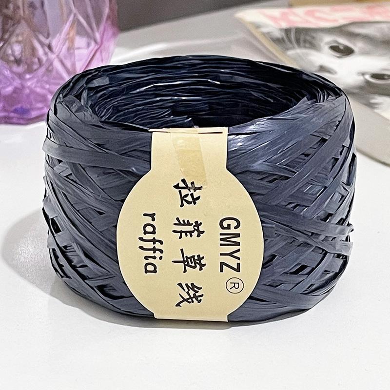 100M/Roll Washable Japanese Plant Raffia Straw Thread Hand-Woven Bag Summer Knitted Hat Hook Crochet Line DIY Eco Friendly