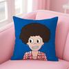 PPop ManS Cushion Cover Soft Plush Throw Pillow Cushion CoverDoubleSided Printed Pillow Case for Sofa Home Decor
