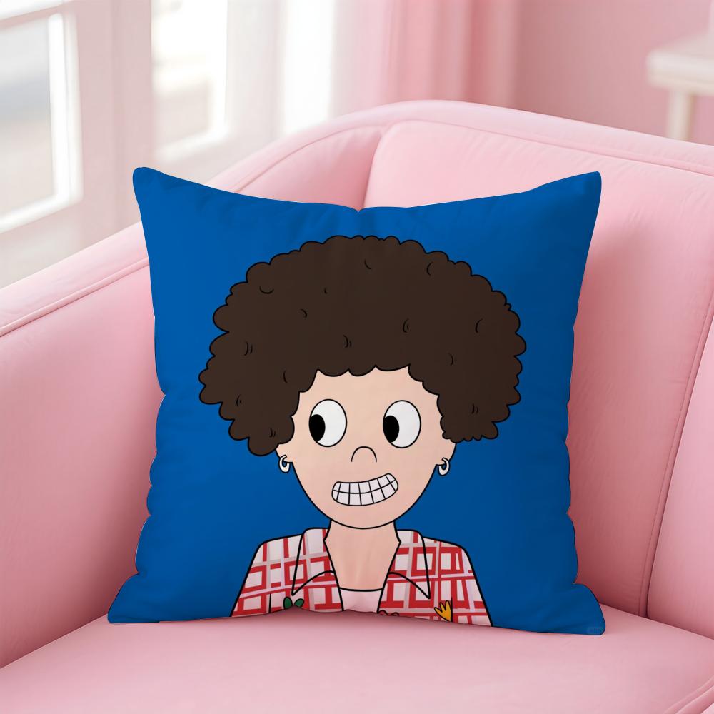 PPop ManS Cushion Cover Soft Plush Throw Pillow Cushion CoverDoubleSided Printed Pillow Case for Sofa Home Decor