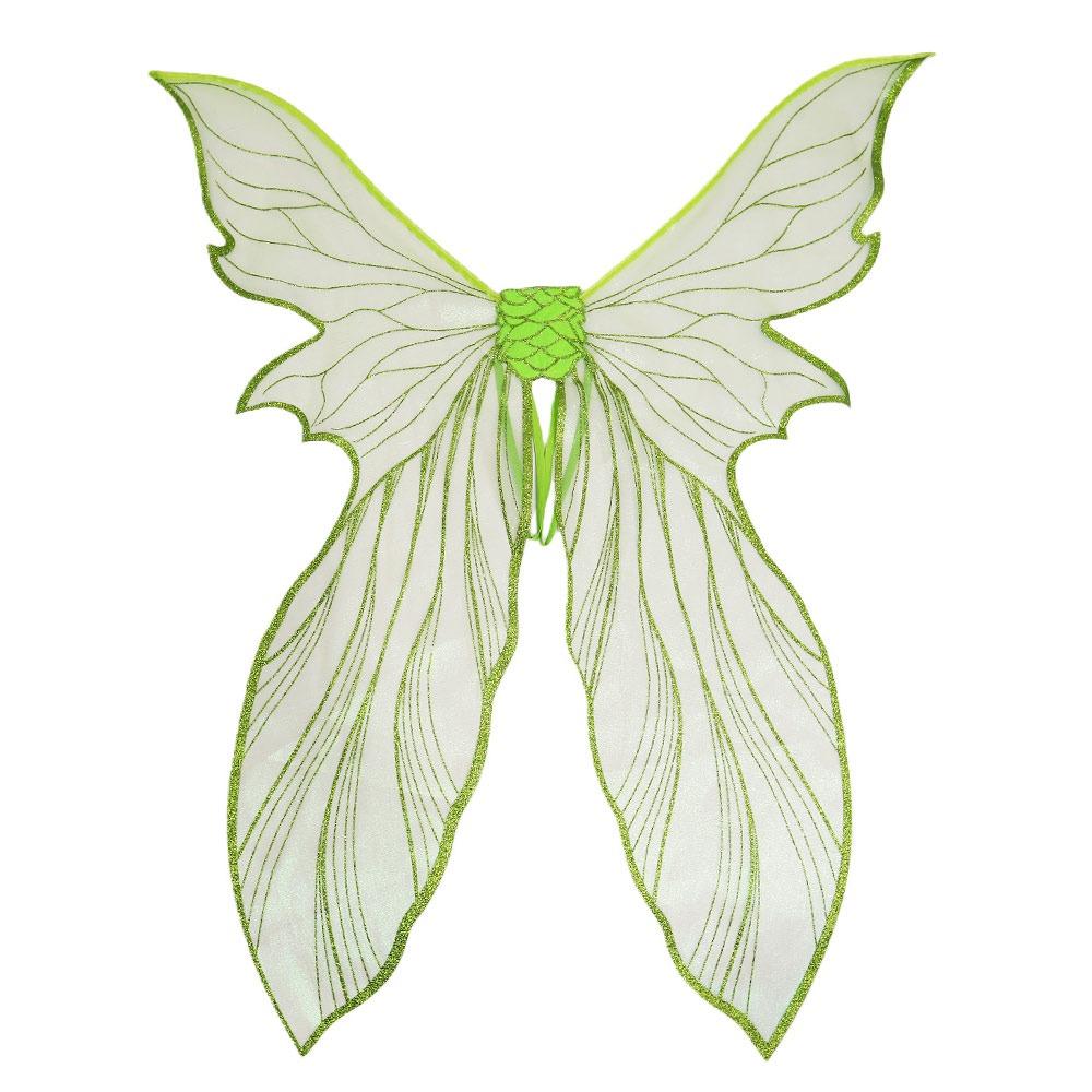 

Magical Mermaid Fairy Wings With Stickers Colorful Butterfly Costume Wings Headpiece Cicada Wing for Women Girls