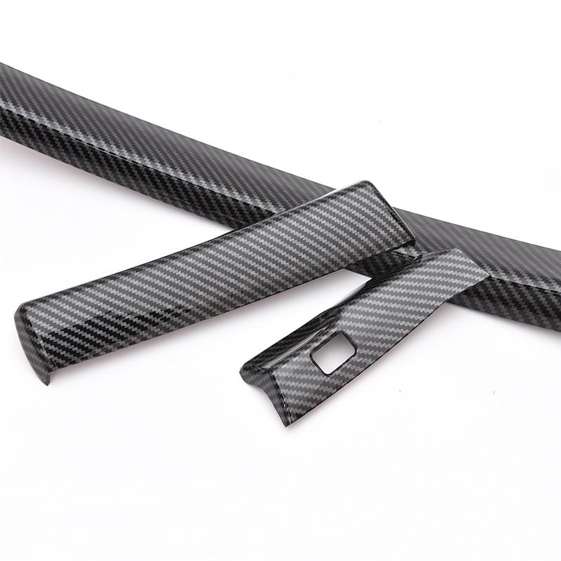3pcs/Set Carbon Fiber Texture ABS Central Console Dashboard Strip Trim LHD Fit for Honda Accord 8th 2008 2009 2010 2011 2012