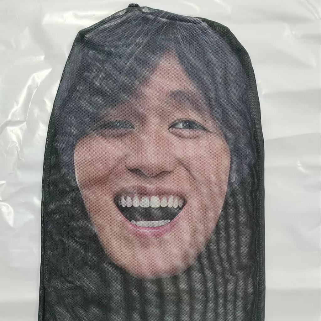 Funny Big Head Clown Mask: Internet Celebrity Prank Dragon Design