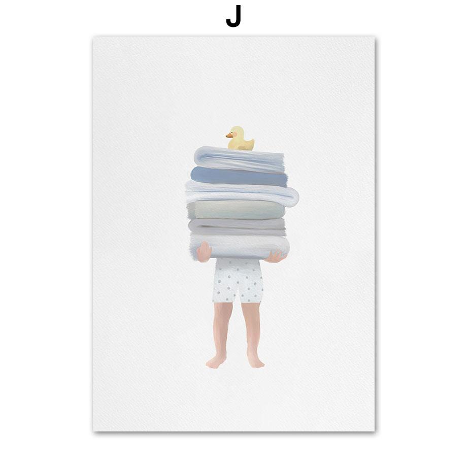 Ροζ Παραλία Κολύμπι Φλαμίνγκο Βιβλίο Μπαλόνι Τέχνη Τοίχου Καμβάς Ζωγραφική Αφίσες Και Εκτυπώσεις Εικόνες Τοίχου Διακόσμηση Υπνοδωματίου Μωρού Κοριτσιού Αγοριού