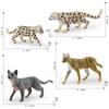 Nachbildung eines Wildtieres aus dem Wald: Leopard, Schneeleopard, Serval, Leopardkatze, statisches Dekorationsspielzeug