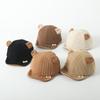 Nuevo Gorro de Bebé de Pana Color Sólido Lindo Orejas de Oso Gorras de Béisbol Ajustables para Recién Nacidos Niños Pequeños Niños Niñas Sombreros para el Sol Invierno Primavera