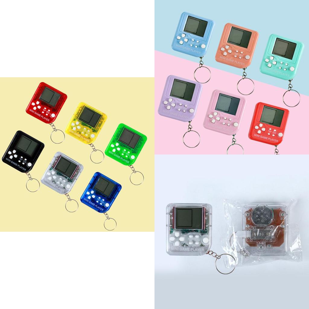 Game Blast Block Tetris Mini Toy Game Machine Portable Keychain Gift Children