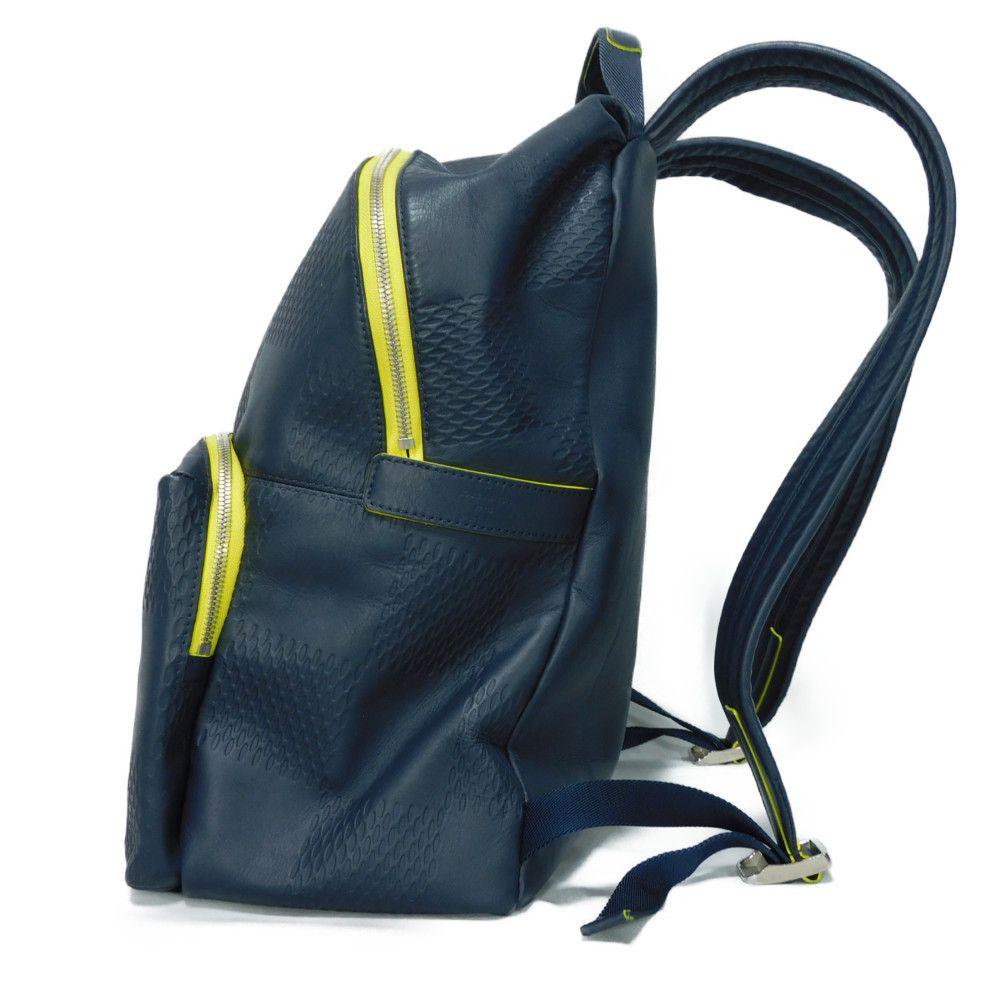 Used 12564 Apollo N44016 7927 America's Cup Navy Jaune Damier Infini Asphalt Blue Men's from Japan AUTHENTIC