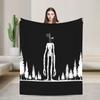 Siren Head Tree Forest Blankets Wool Awesome Warm Throw Blankets for Home Spring/Autumn