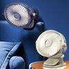 1 Set 720 Degree  Rotating Hanging Clip Fan Night Light Air Cooler Usb Rechargeable Electric Fan Outdoor Camping Small Fans Ventilador