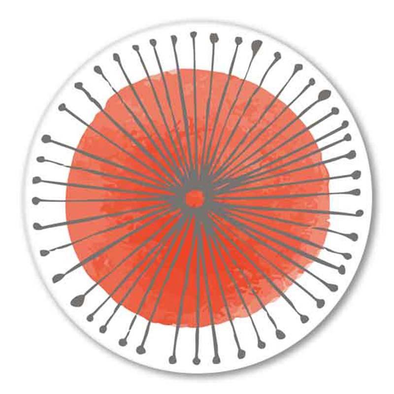 6Pcs/Set Coasters Heat Resistant Non-Slip Drink Cafe Decoration 2D Flat Coasters Anti-Scalding Insulation Pads