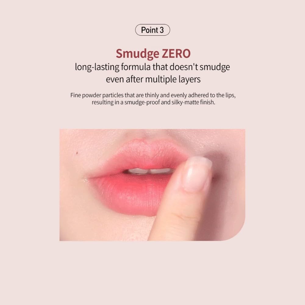 MACQUEEN NEWYORK Puder Matter Lippenstift Lippenstift Matt Hochpigmentiert Hohe Haftung Farbecht Koreanische Kosmetik Rot Rot 3,5g Langanhaltend (#05