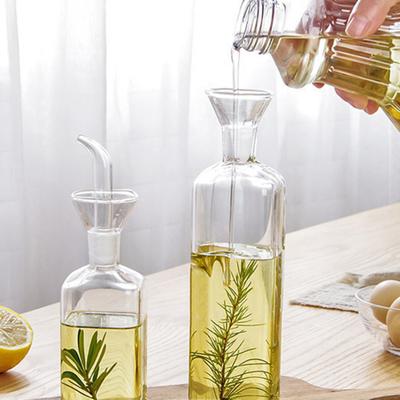 Oil Bottle High Dustproof Leak-proof Borosilicate Glass Household Seasoning Bottle for Kitchen
