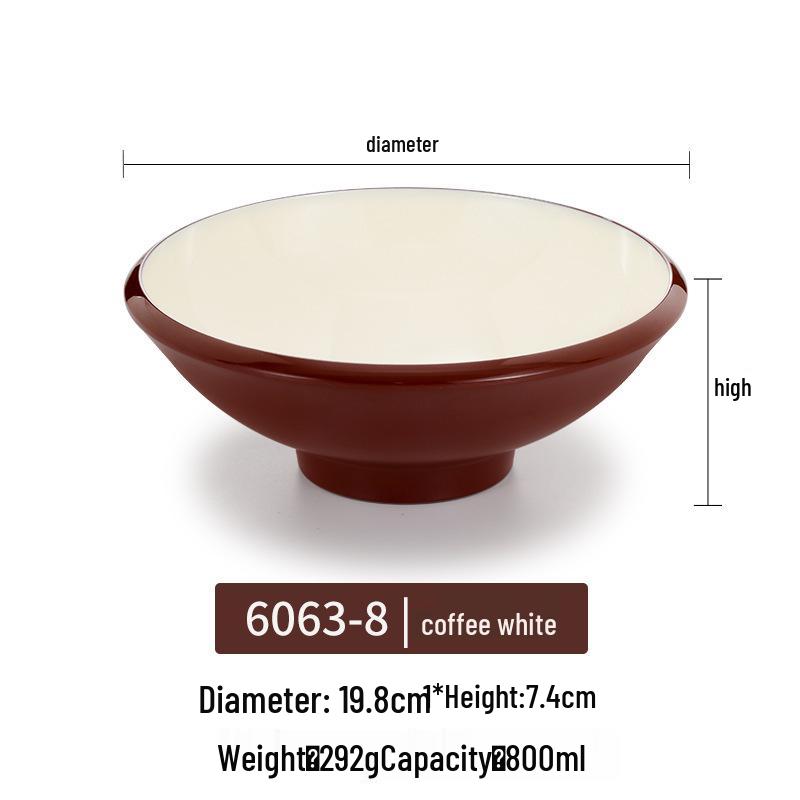 Melamine Noodle Bowl for Noodle Restaurants: Ideal for Luosifen, Malatang, Rice Noodles, and Chongqing Xiaomian