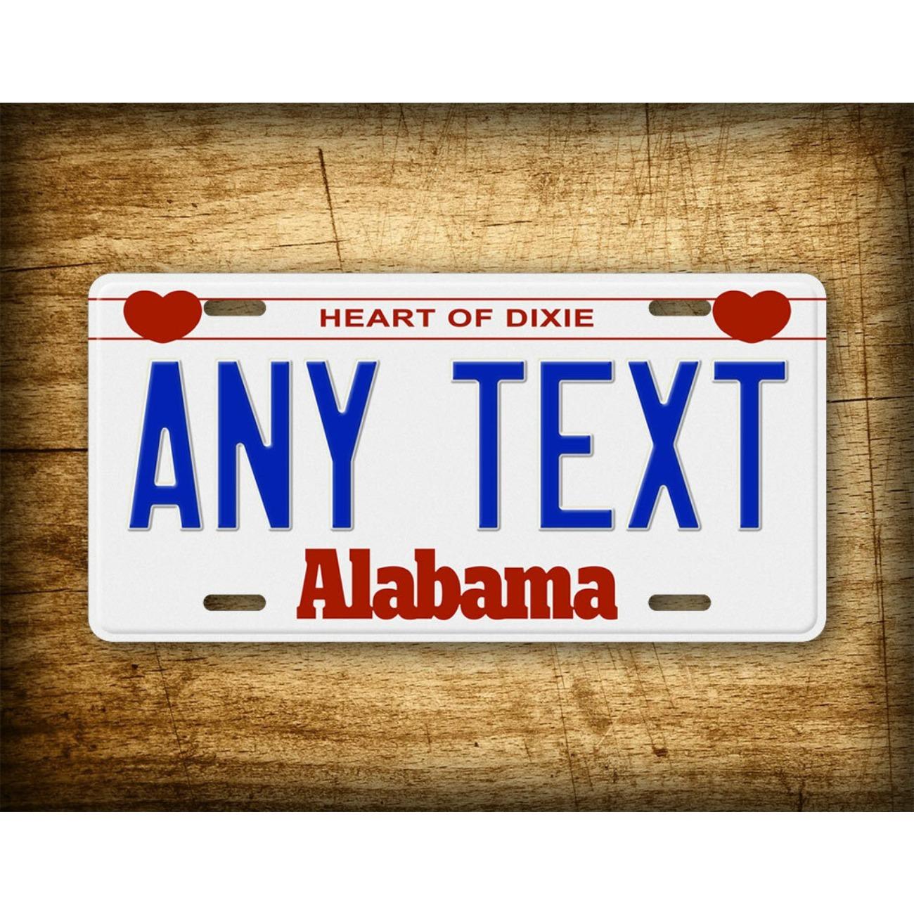Personalized Alabama Metal Tin Sign Retro Wall Decor белый