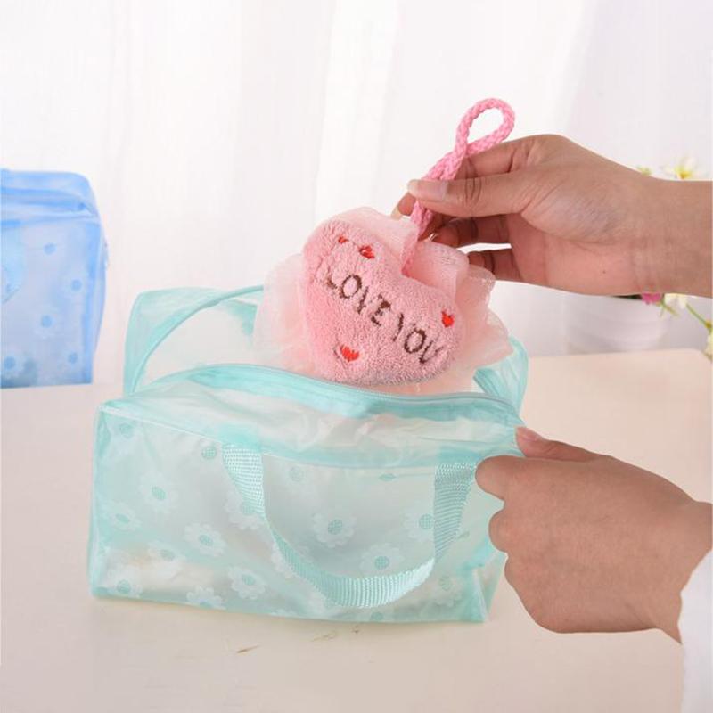 Large Capacity Floral Waterproof Makeup Bag Toiletries And Shower Supplies Storage Bag