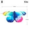 Cartoon Eagle Foldable Children Kite Mini Plastic Toys Kite Without Hand Brake Fishing Rod Toys For Children Kids Outdoor Toy
