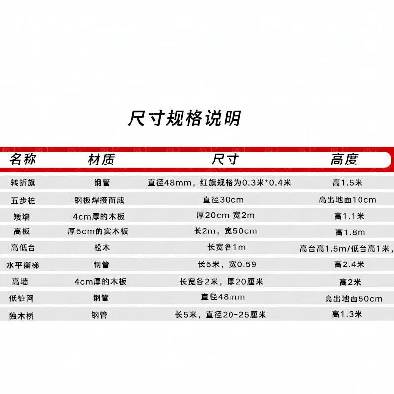 Jinwanfu Outdoor Obstacle Course Training Equipment