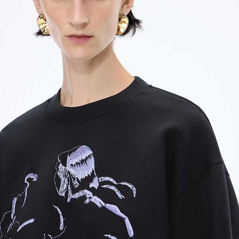 JNBY 2025 Winter Graphic Loose Fit Sweatshirt