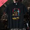 Black Myth Wukong Men's Cotton T-shirt Journey To The West Game Wukong Retro Graphic Tshirt Adventure Game Money King Tees