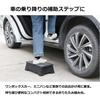 Folding Step 100kg Weight Low Step for Getting In and Out of Compact Height Black C-POSH Stool, Capacity, Cars, Storage, 13cm,