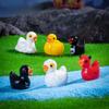 10 Pieces of Miniature Duck Statues - Resin Animal Garden Stakes for Miniature Landscapes, Halloween Themed Bonsai Decorations,