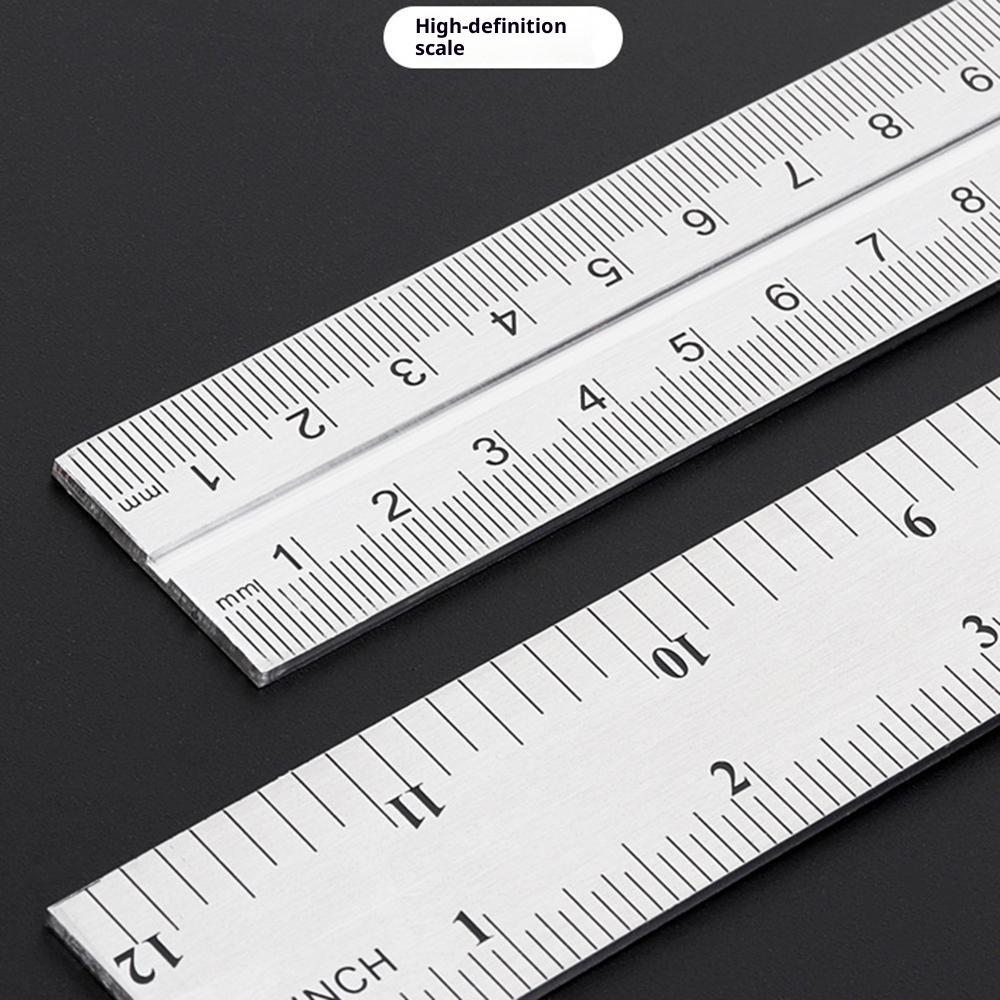 Stainless Steel 90/45 Degree Ruler High Precision Adjustable Combination Square Ruler Multi-Angle Measuring Tool for Woodworking