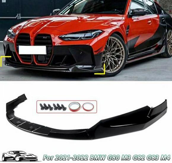 BMW M3/M4 G80/G82 2021+ Přední nárazník Lip Rohová fólie Úprava