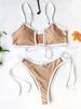 Bikinis med hög midja Sexiga dambaddräkt baddräkt dam dam baddräkt ihålig bikiniset Baddräkt Biquini baddräkt