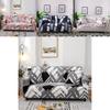 Luxurious Stretchable Slipcover With Geometric Design For 1-4 Seater Sofas Perfect Fit