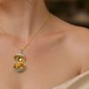 Openable Oval Pendant Necklace Dainty Birth Flower Necklace January To December